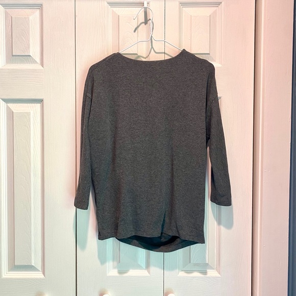 COS Asymmetric Drape Top Dark Gray XS - Picture 4 of 6